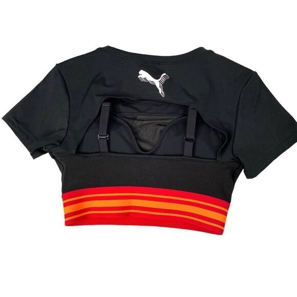 NEW Puma High Court Ora Mesh bra Top Size XS black - Picture 9 of 11